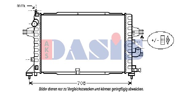 AKS DASIS Jäähdytin,moottorin jäähdytys 150063N